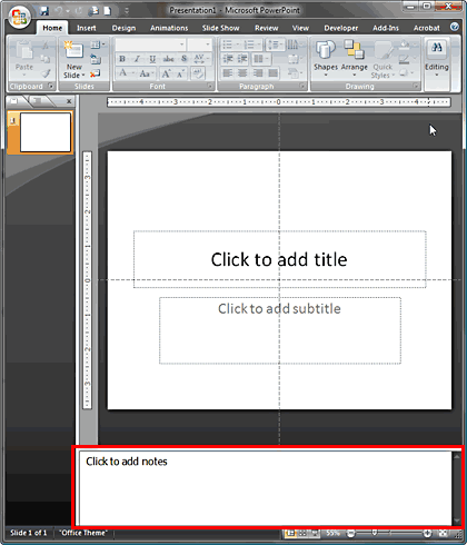 Notes Pane Notes Pane