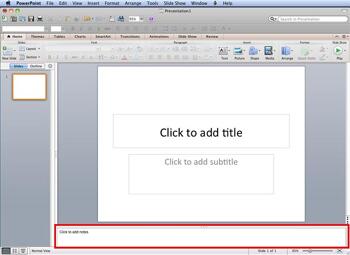 Learn PowerPoint 2011: Notes Pane in PowerPoint for Mac