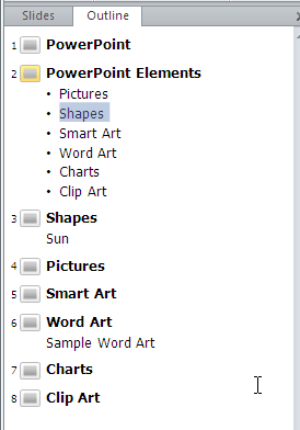 Moved Down by one level Moved Down by one level