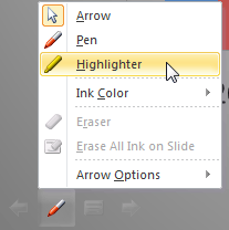 The Highlighter tool The Highlighter tool