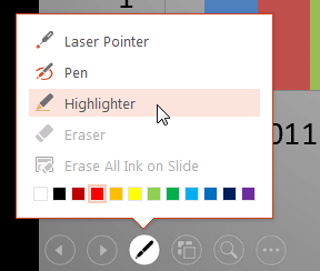The Highlighter tool The Highlighter tool