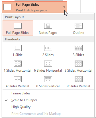 Slide and Handout layouts Slide and Handout layouts