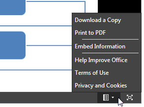Menu options for your embedded presentation Menu options for your embedded presentation