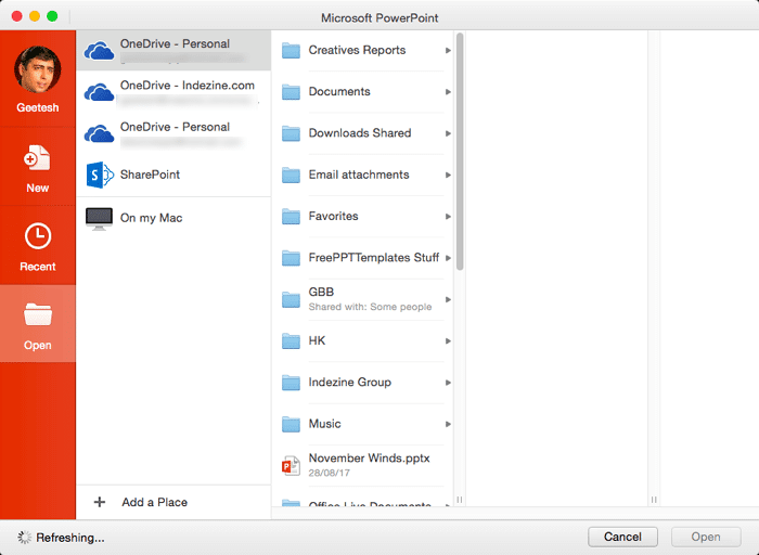 Open option Open option