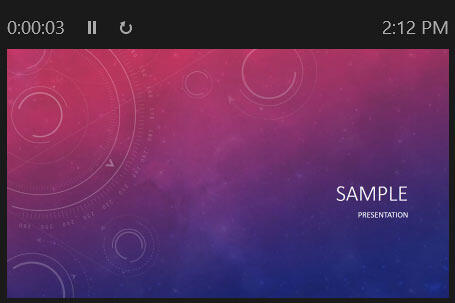 Slide Preview and Timer Slide Preview and Timer