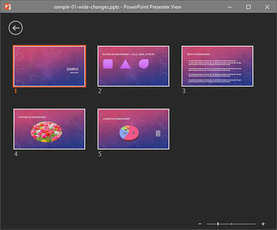 Slides stack Slides stack