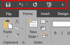 Quick Access Toolbar