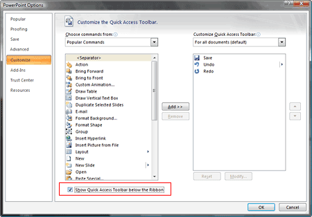 Change the QAT location