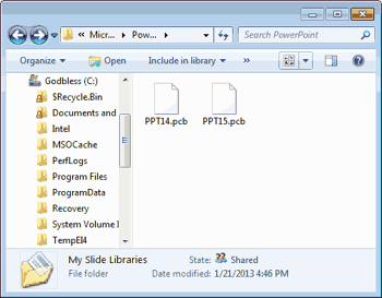 Removing Customizations from PCB Files in PowerPoint