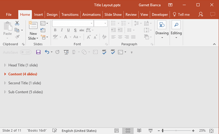 Collapsed Sections are easier to reorder