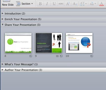 Section moved to the new position Section moved to the new position