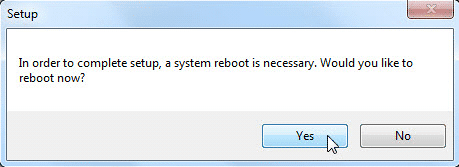 System reboot required System reboot required
