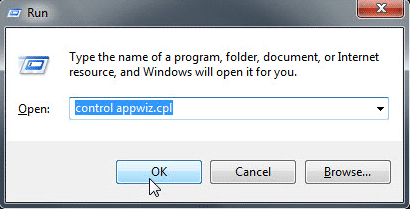 Run dialog box Run dialog box