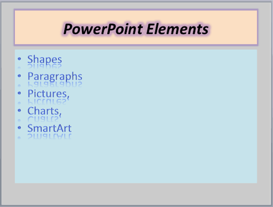 A slide that looks very bad A slide that looks very bad