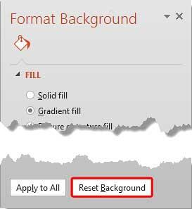 Reset Background button Reset Background button