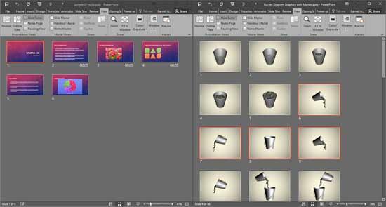 Slides to be copied selected Slides to be copied selected
