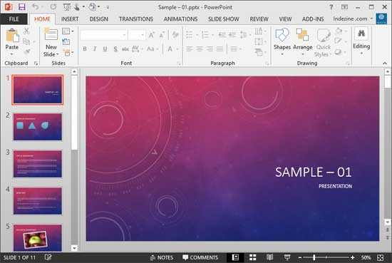 Presentation opened within PowerPoint 2013 Presentation opened within PowerPoint 2013