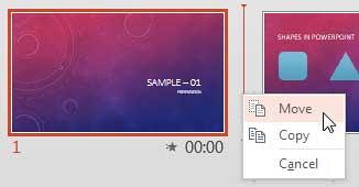 Move your slides Move your slides