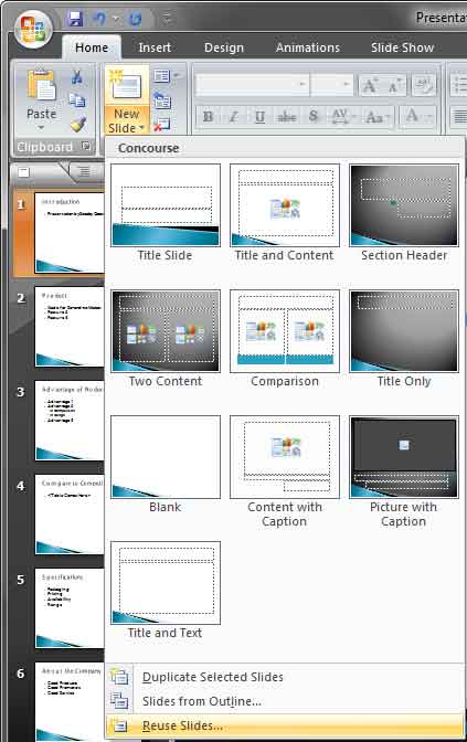 Reuse Slides
