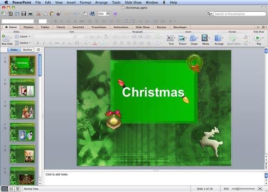 Presentation opened in PowerPoint 2011 Presentation opened in PowerPoint 2011