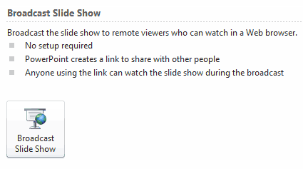 Broadcast Slide Show