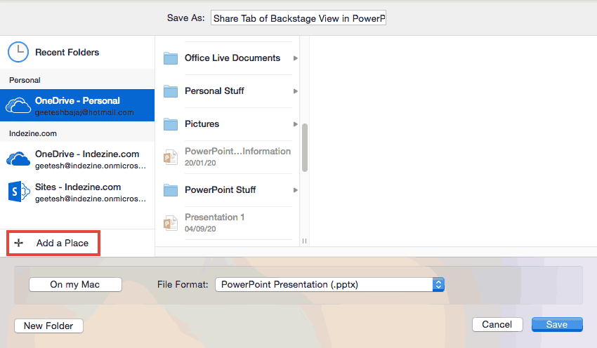 Choose a Place Choose a Place