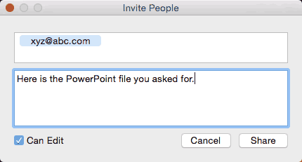 Invite people to view and edit Invite people to view and edit