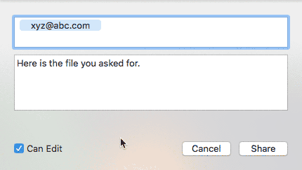 Invite people to view and edit