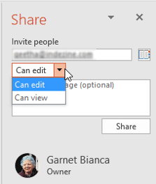 Change permission level
