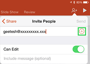 Add an email address