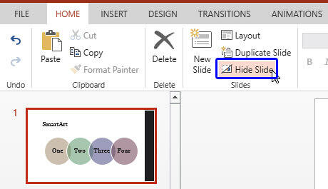 Hide slides with a click Hide slides with a click