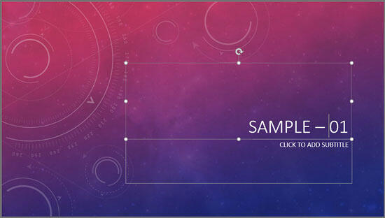 Add text in an existing text placeholder