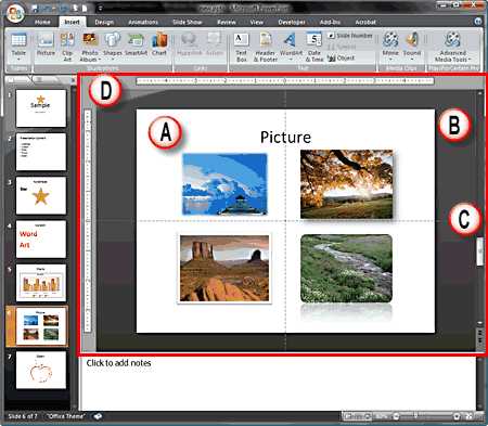 Slide area Slide area