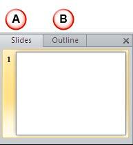 Slides and Outline tab