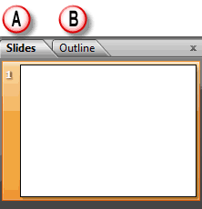 Slides and Outline tab