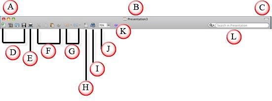 Standard Toolbar options Standard Toolbar options