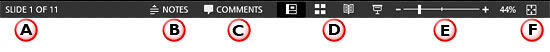 Status Bar components Status Bar components