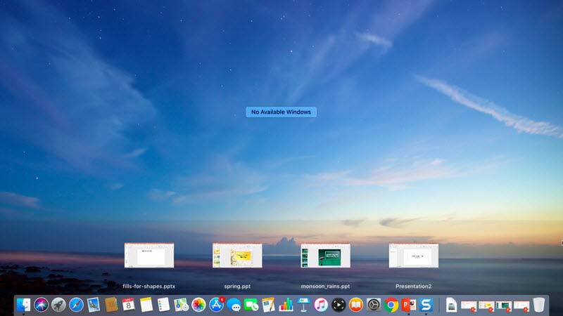 Preview of all open presentations Preview of all open presentations