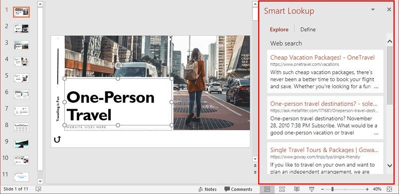 Smart Lookup Task Pane