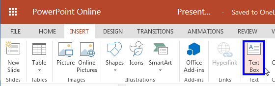 Text Box button Text Box button