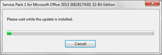 Update installation in progress Update installation in progress