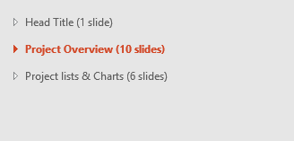 Result of selecting Collapse All option Result of selecting Collapse All option