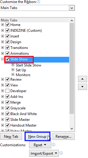 Add a new group within a default tab Add a new group within a default tab