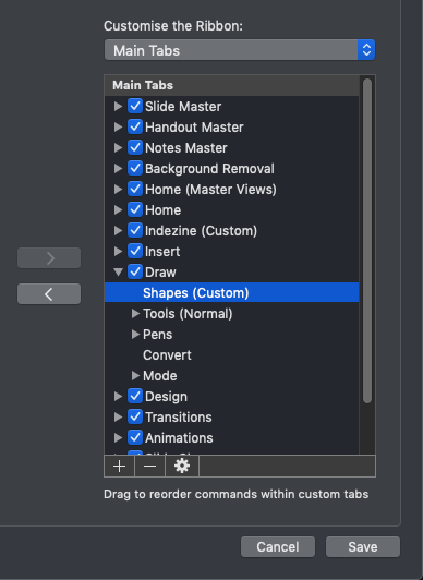 New group with changed position New group with changed position