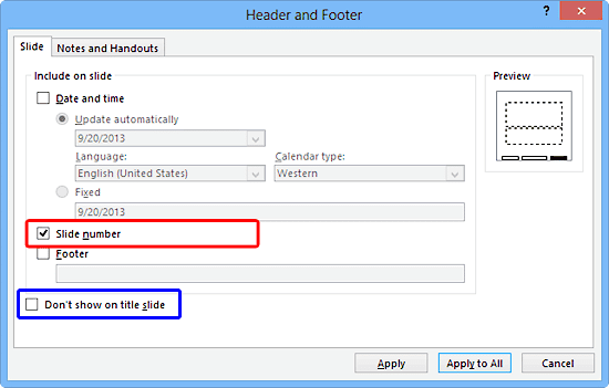 Header and Footer dialog box Header and Footer dialog box