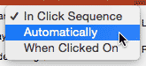 Automatically start mode selected Automatically start mode selected