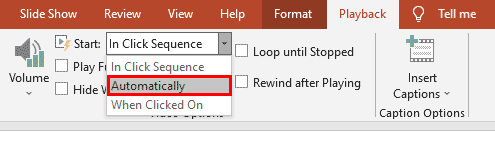 Option to start playing video automatically Option to start playing video automatically