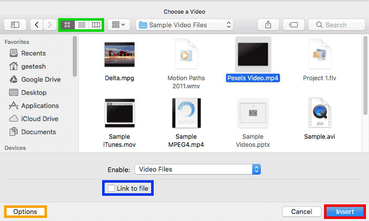 Choose a Video Choose a Video