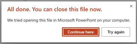 Continue here button Continue here button