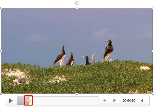 Bookmark is added on the video time line within the Player Controls bar Bookmark is added on the video time line within the Player Controls bar